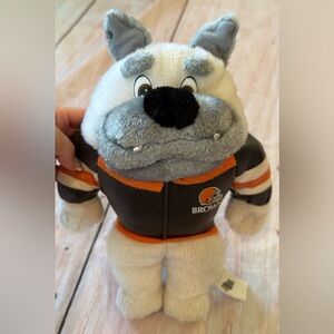 Vintage 1998 Cleveland Browns Dawg Pound Mascot Plush 12" Stuffed Animal NFL